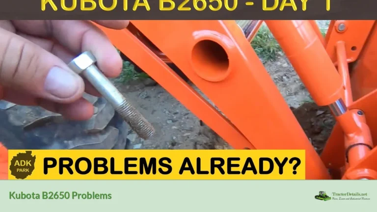 kubota b2650 problems