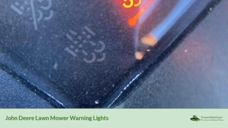 john deere lawn mower warning lights