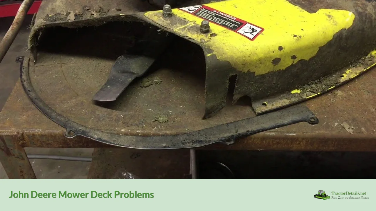 john deere mower deck problems