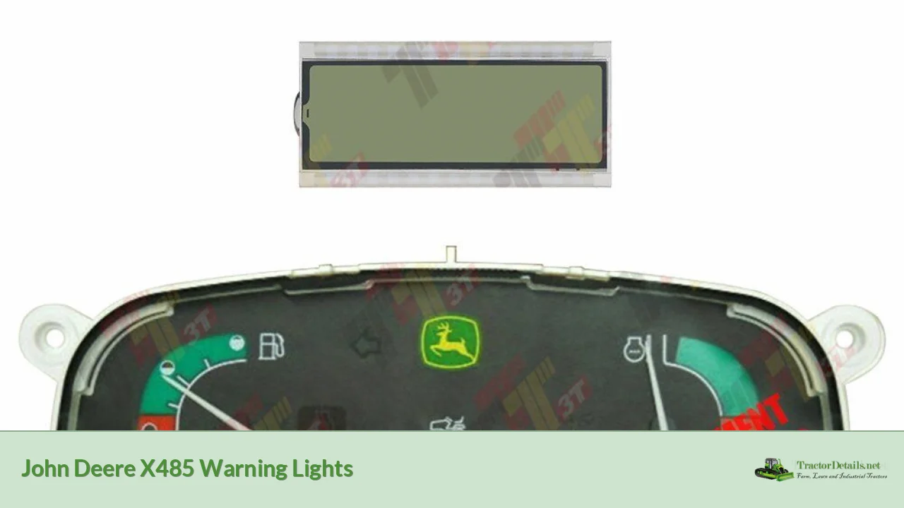 john deere x485 warning lights