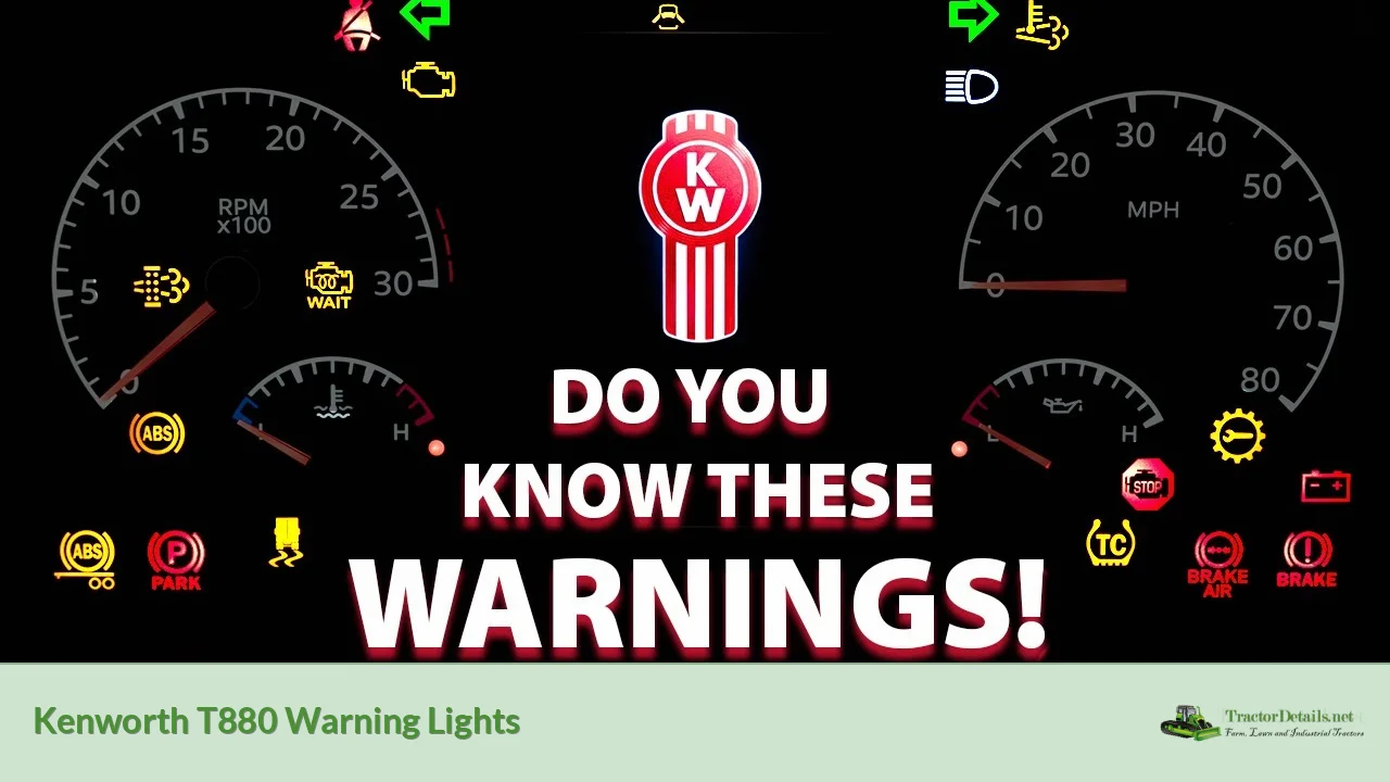 kenworth t880 warning lights